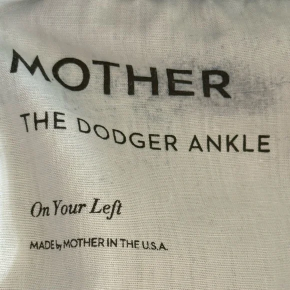 NWT MOTHER “The Dodger” Ankle Jeans On Your Left - Picture 9 of 14